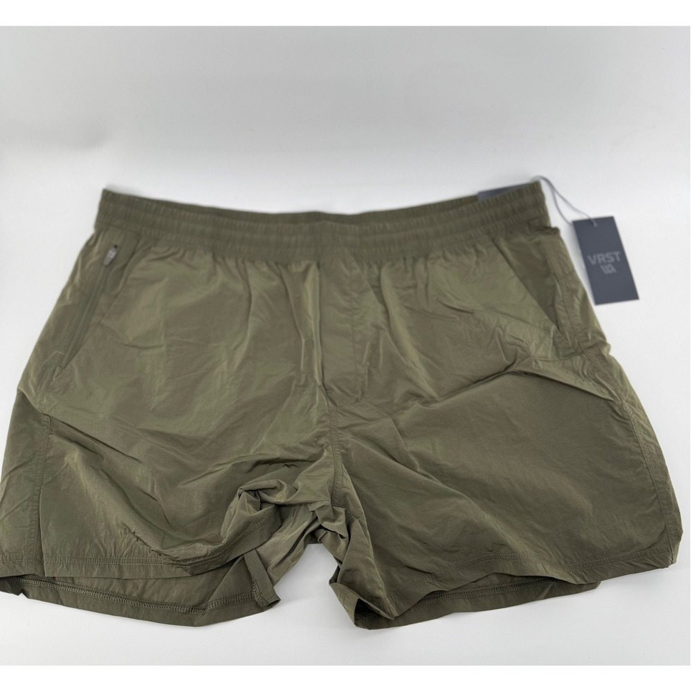 NWT VRST Mens All-In Unlined Short Olive Green Shine Relaxed Fit XXL